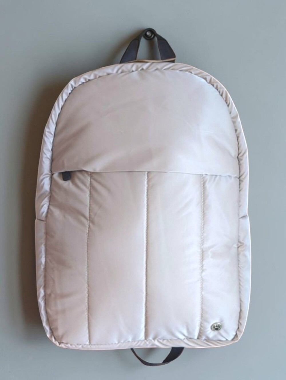 BEARPAW Lightweight Backpack 15" Laptop Puffer Bag Unisex Sand NWT
